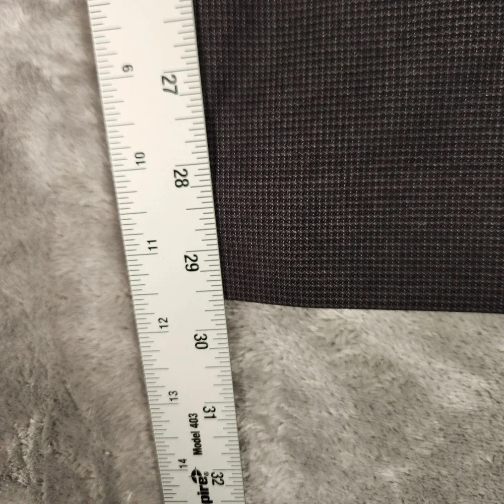 Ralph‎ Lauren Dress Pants Mens 40x30 Grey Excellent Flat Front Micro Pattern